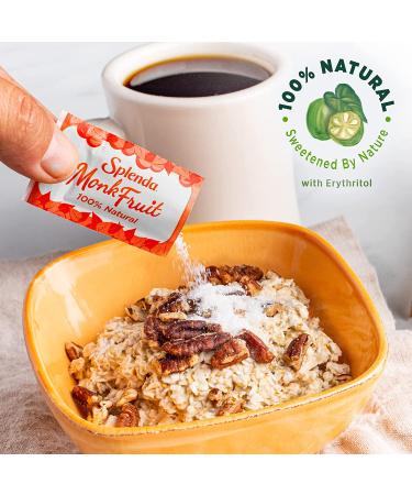 SPLENDA Naturals Monk Fruit Sweetener - 80 Count Packets | Zero Calorie Keto Sugar Substitute - Buy Online on GoSupps.com
