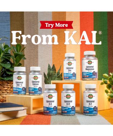 KAL Liposomal Calcium 500 mg High Absorption Calcium Supplement Essential Calcium Support Vegan Gluten Free No Soy 30 Servings 90 VegCaps - Buy Online on GoSupps.com
