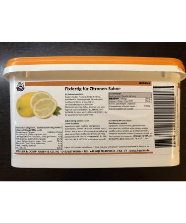 Lemon Kessko cream stock 900 g cream stand cream stiffener cream 0.9 kg (lemon)