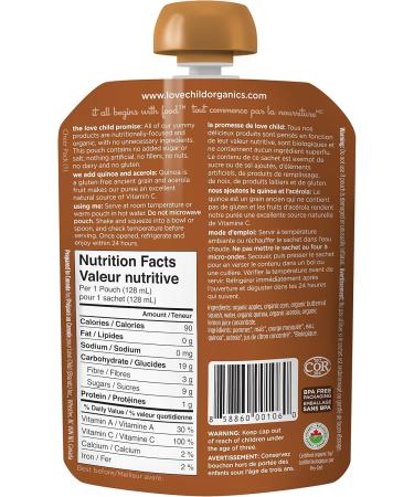 Love Child Organics Superblends Apple Corn + Butternut Squash Puree 128 ml (Pack of 12) by Nature's Path - Buy Online on GoSupps.com