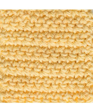 Lily Sugar 'N Cream Super Size Solid Yarn - 4oz - Gauge 4 Medium - 100% Cotton - Yellow - Machine Wash & Dry - Big Ball - Buy Online on GoSupps.com