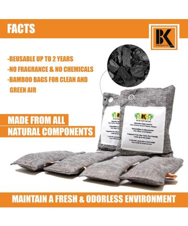 Naturally Activated Bamboo Charcoal Bags - SET OF 6 - Buy Online on GoSupps.com