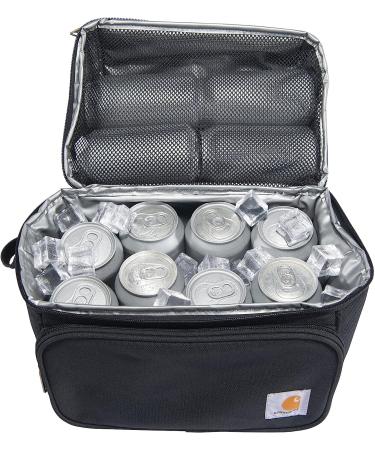 Carhartt Deluxe Dual Compartment Insulated Lunch Cooler Bag - Black Solid | Shop Now - Buy Online on GoSupps.com