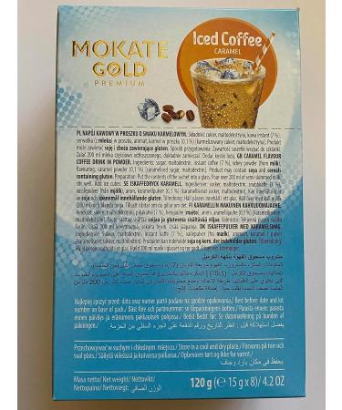 Mokate Gold Premium Iced Coffee Caramel 4 boxes x 8 sachets total 32 - Buy Online on GoSupps.com