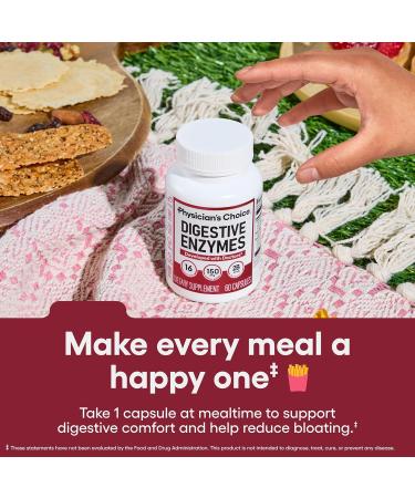 Physician's CHOICE - Optimal Gut Health Bundle: 60 Billion Probiotics 60ct + Digestive Enzymes for Digestive Comfort and Immune Support - Buy Online on GoSupps.com