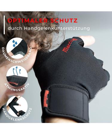 Macciavelli Fitness Gloves for Men & Women - XXL Black Training Gloves for Strength & Weight Training Bodybuilding & Gym Use - Buy Online on GoSupps.com