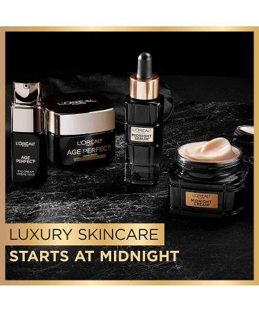 L'Oreal Paris Age Perfect Anti-Aging Midnight Cream with Antioxidants & Vitamin E + Serum Sample - Buy Online on GoSupps.com
