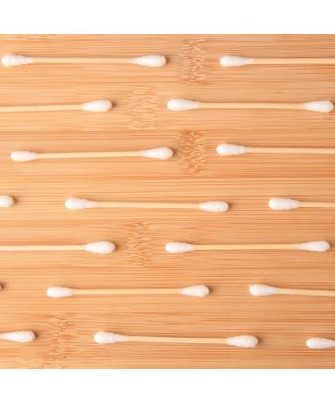 Eco-Friendly Bamboo Cotton Swabs - 100 White Pieces for Sustainable Living - Buy Online on GoSupps.com