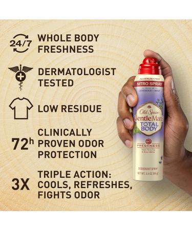Old Spice Whole Body Deodorant for Men Total Body Deodorant Lavender + Mint Aluminum Free Deodorant Spray for 24/7 Freshness // Dermatologist Tested Whole Body Deodorant 3.5 oz - Buy Online on GoSupps.com