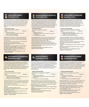 5 elementum Shilajit Original Himalaya high dose for men 82 fulvic acid 50g Premium Mumijo from Himalya mountains I handharvested incl 500 mg dosing spoon 2 50 G Shilajit Original - Buy Online on GoSupps.com