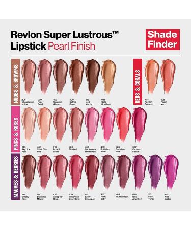 Revlon Super Lustrous Lipstick in Sky Line Pink (025) - Moisturizing Creamy Formula with Vitamin E and Avocado Oil - Buy Online on GoSupps.com
