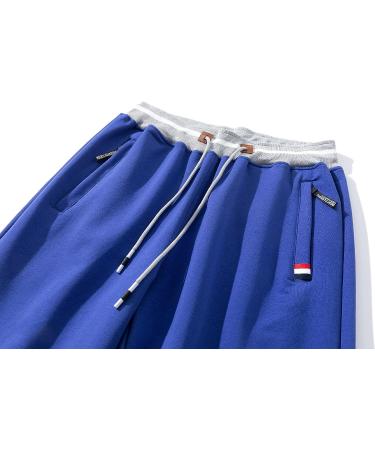 FoxQ Men's Blue Sports Joggers Sweatpants - Loose Fit Athletic Running Pants, 4X-Large - Buy Online on GoSupps.com
