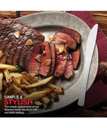 Stock Your Home 125-Count Heavy Duty Disposable Plastic Knives - White Dinner Silverware for Parties and Events - Buy Online on GoSupps.com