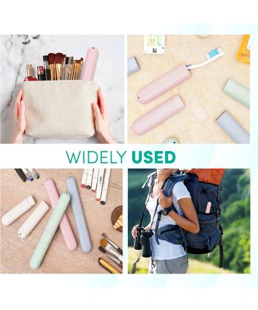 4-Pack Portable Ventilated Toothbrush Cases for Travel, Camping, and Home - Buy Online on GoSupps.com