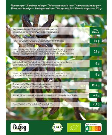 Biojoy Organic carob seed flour (100 g) ground Carob powder (Ceratonia siliqua) - Buy Online on GoSupps.com