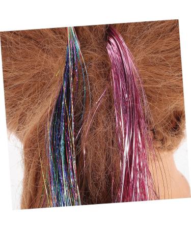FRCOLOR 4 Sets Hair Extensions Hair Extensions Clips Hair Tinsel Hair Accessories for Women Crochet Sets Hair Tinsel Kit Hair Tinsel Strands Braid Hair Tinsel Tinsel - Buy Online on GoSupps.com