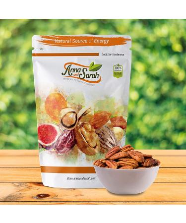 Anna and Sarah Shelled Pecans 2 Lbs - Resealable Bag, Fresh and Delicious (1 Pack) - Buy Online on GoSupps.com