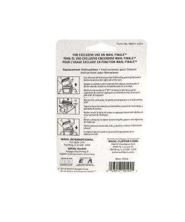 Wahl Professional 5 Star Series Finale Shaver Replacement Gold Foil Cutter Bar Assembly - Hypo-Allergenic Bump Free Shaving for Barbers - Model 7043 - Buy Online on GoSupps.com