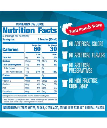 Capri Sun Roarin' Waters Fruit Punch Wave - 40 ct Pack (4 Boxes of 10 Pouches) - Buy Online on GoSupps.com