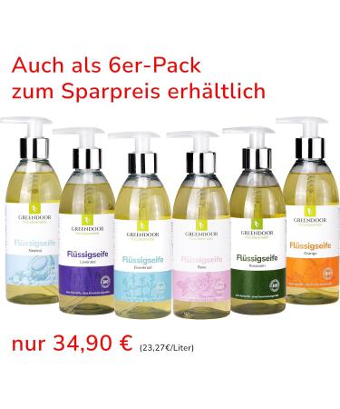  GREENDOOR GREENDOOR Pink Liquid Soap Refill 250ml made with organic coconut oil natural biodegradable cosmetic vegan paraben-free hand-smoked natural soap liquid hand soap cruelty-free - Buy Online on GoSupps.com