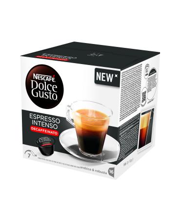 Nescafe NESCAF Dolce Gusto Espresso Intenso Decaffeinato Decaffeinato Espresso Coffee 16 Capsules (16 Cups) - Pack of 3