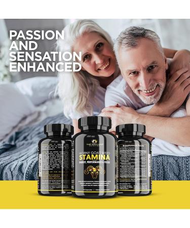 Premium Horny Goat Weed Extract with Maca Root, L-Arginine, Tongkat, Ginseng & Saw Palmetto - 1000mg Epimedium Icariins for Immunity, Stamina & Energy - Performance Herbal Supplement for Men & Women - Buy Online on GoSupps.com