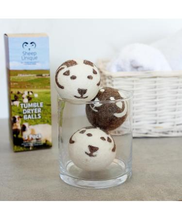 Eco Tumble Dryer Balls - 100% Wool - Reduce Drying time - Naturally Softer Clothes - Baby Safe - Pack of 3 XL Balls. - Buy Online on GoSupps.com