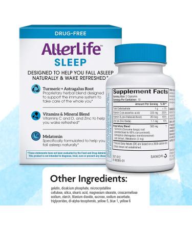 Allerlife Sleep Capsules: Daily Allergy Supplements & Sleep Aid - 20 Count - Buy Online on GoSupps.com