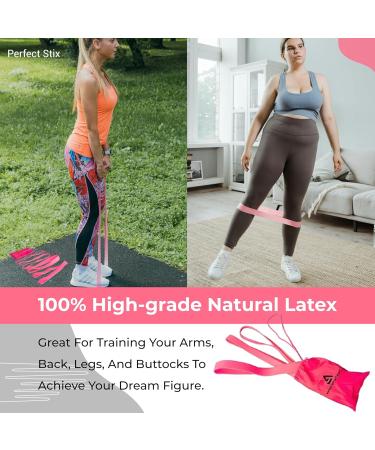 Perfect Stix Pull Up Resistance Bands for Women - 4 Sizes for Exercise Stretching & Powerlifting | International Shipping Available - Buy Online on GoSupps.com