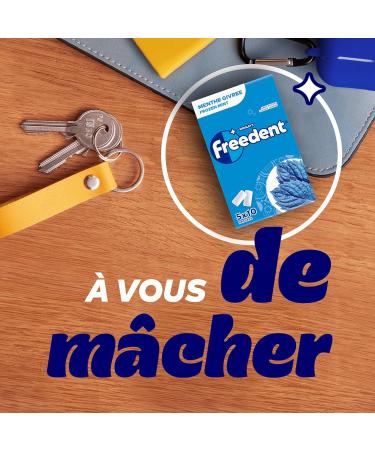 FREEDENT - Chewing-gum Menthe Givr e sans sucres - 5 paquets de 10 drag es - 70g - Buy Online on GoSupps.com