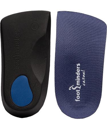 Footminders Casual Orthotic Arch Support Insoles - Small (Men 5-7, Women 6-8) - Relieve Foot Pain from Flat Feet & Plantar Fasciitis - 2 Pack - Buy Online on GoSupps.com