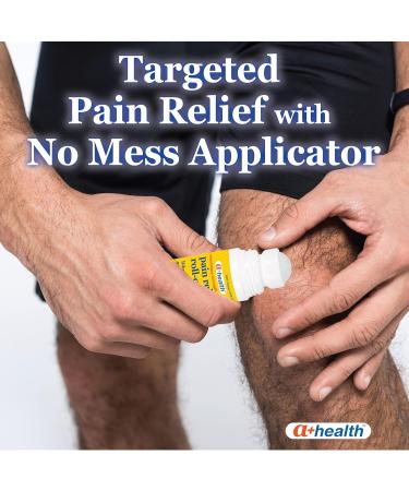 Pain Relief Roll-On Liquid with Lidocaine 4% - Odor-Free Maximum Strength Pain & Itch Relief - Aloe Infused - Made in USA - 2.5 fl oz - Buy Online on GoSupps.com