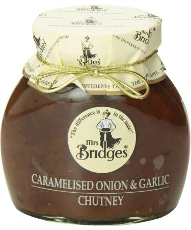 Mrs Bridges Caramelised Onion & Garlic Chutney - Sweet and Savory Condiment - Buy Online on GoSupps.com