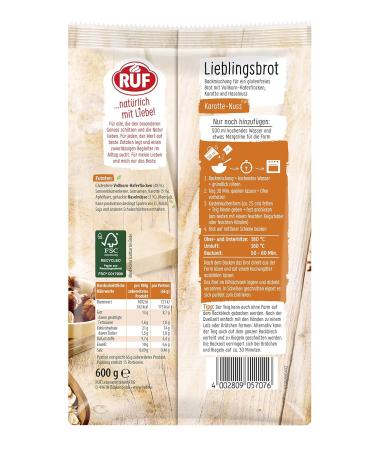 Gluten-Free Carrot Nut Bread Mix | Vegan & Yeast-Free | 600g - Bake Like a Pro! - Buy Online on GoSupps.com