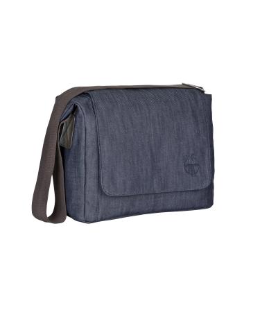 L SSIG Baby Changing Bag Baby Bag Stylish Shoulder Bag incl. Changing Accessories/Green Label Small Messenger Bag Update denim blue