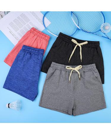 Poroka Girls 6 Pack Dry-Fit Running Shorts for Kids 8-9 Years - Active Performance Summer Sports Shorts with Drawstring Pocket in Various Colors - Buy Online on GoSupps.com