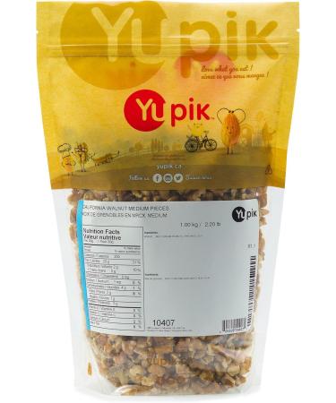Yupik Raw California Walnuts Medium Pieces 1 kg Kosher Gluten-Free Vegan Chopped Nuts Unsalted Unroasted Source of Omegas Healthy Snacks Nut Topping & Inclusion Ideal for Baking & Cooking 1 kg (Pack of 1) Walnuts - Buy Online on GoSupps.com