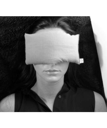Organic Flax Seed Eye Pillows (Pack of 4) - Unscented, 8.5 x 4 Soft Cotton Flannel - Relaxing Aromatherapy for Yoga, Meditation, Massage - Gray - Buy Online on GoSupps.com