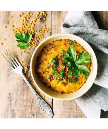 Organic Red Split Lentils 3lb - Non-GMO Masoor Dal, Vegan & Kosher - High Fiber & Protein, No Soaking - Ideal for Soups, Dhal & Curries - Buy Online on GoSupps.com