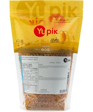 Yupik BBQ Sunflower Seeds No Shell 1 kg Vegan Lightly Roasted BBQ Seasoning Good Source of Fiber & Iron Plant-Based Protein Savory Flavor Ideal Snack 1 kg (Pack of 1) - Buy Online on GoSupps.com