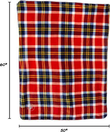 Petmaker Waterproof Pet Blanket 50x60 - Reversible Plaid Throw for Couch, Car, Bed - Large Red Dog and Cat Blanket - Buy Online on GoSupps.com