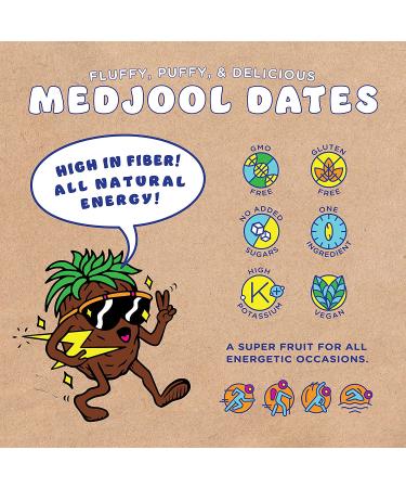 Puffies by Bohemian Dates | Whole Medjool Dates | Soft & Chewy Caramel Flavor | 2 lbs - Buy Online on GoSupps.com