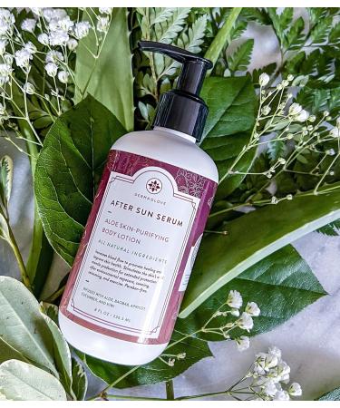 After Sun Body Serum - All Natural Aloe Vera & Baobab - Sunburn Relief Healing & Moisturizing - 8 oz - International Shipping Available - Buy Online on GoSupps.com