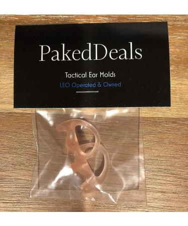 Medium Flexible Semi-Custom Ear Mold Insert for Police Patrol Duty Gear - Buy Online on GoSupps.com