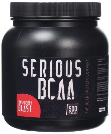 The Bulk Protein Company Serious BCAA Powder 500g 100 Servings Pre Workout - Helps Build Muscle - Raspberry Blast