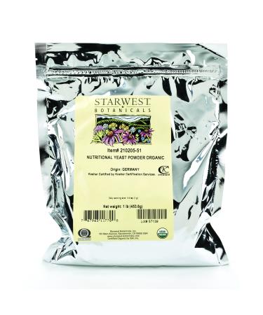 Starwest Botanicals Organic Nutritional Yeast Powder, 1 Pound