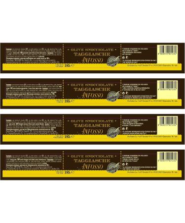 Olio Anfosso Pitted Taggiasca Olives in Extra Virgin Olive Oil 185g - Buy Online on GoSupps.com