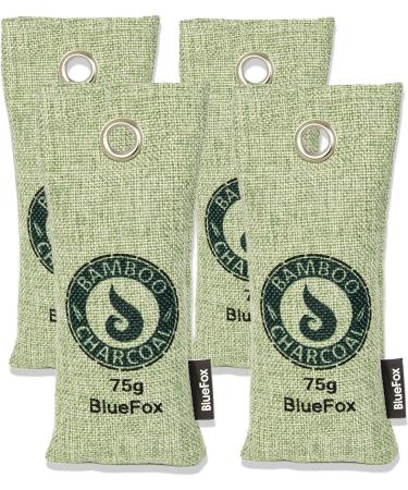 Bluefox i Air Freshener 4-Pack 75g - Bamboo Activated Carbon for Shoes | Air Purifier Bags & Dehumidifier | Odor Removal for Sports Shoes | Sustainable Smell Remover - Buy Online on GoSupps.com