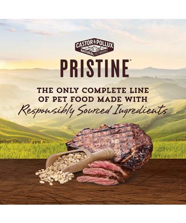 Buy Castor & Pollux Pristine Grass-Fed Beef & Oatmeal Dry Dog Food - 10 lb Bag | Healthy Grains Recipe - Buy Online on GoSupps.com