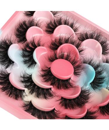 Wiwoseo 3D Faux Mink False Eyelashes - Dramatic Fluffy 20MM Long - 10 Pairs - Buy Online on GoSupps.com